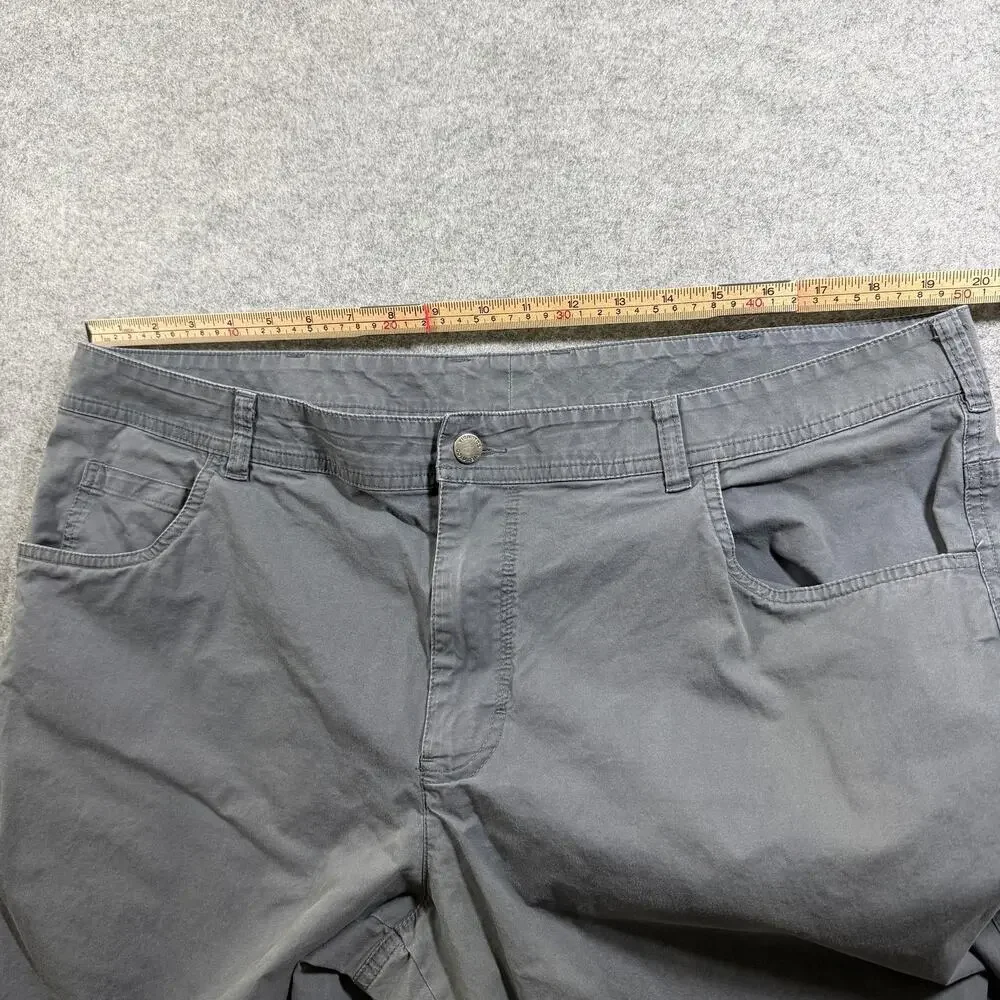 Columbia Pants Mens 40x30 Gray Regular Fit Five Pocket Cotton Stretch Casual